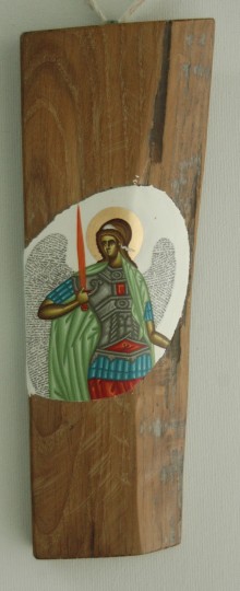 Arhanghel Mihail – tempera lemn – 32, 12 cm