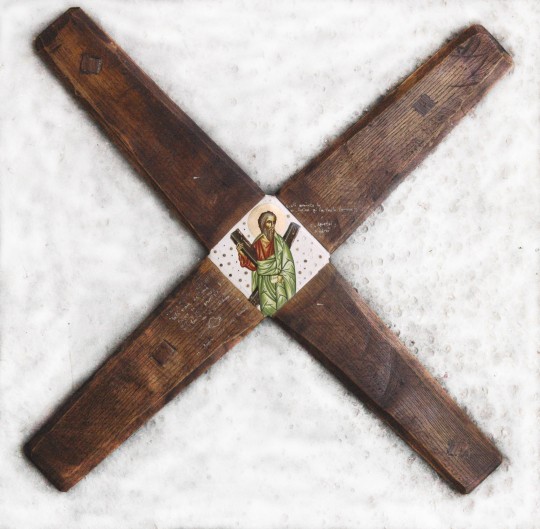 Crucea Sf.Andrei – tempera,lemn