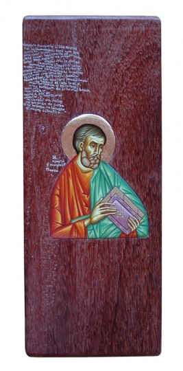 Evanghelistu Matei – tempera lemn – 23,12 cm (2)