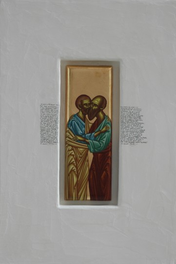 Petru si Pavel  – tempera lemn fier – 40, 27 cm