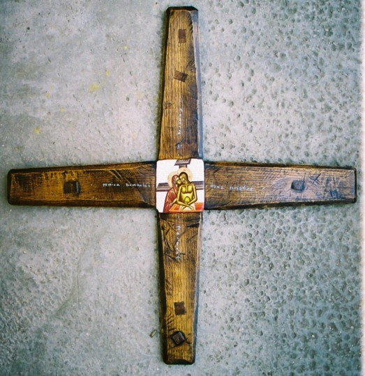 Pieta – temper lemn – dim.60’60 cm