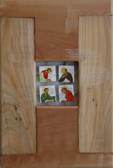 Evanghelisti – tempera lemn sfoara – 42, 34 cm
