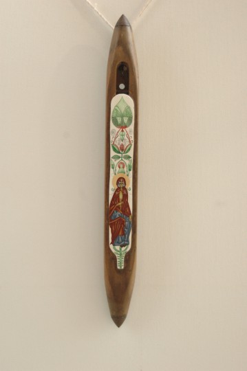 Fecioara in Gradina – tempera lemn fier – 40, 5 cm (7)